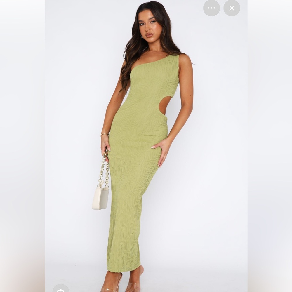 White Fox - A Gift To Me Dress in Matcha